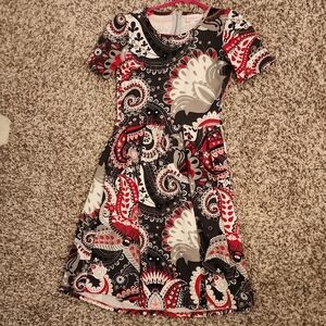 LULAROE Amelia Paisley Print Short Sleeve Dress